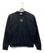 KENZOケンゾー）の古着「クロスロゴスウェット」｜ブラック