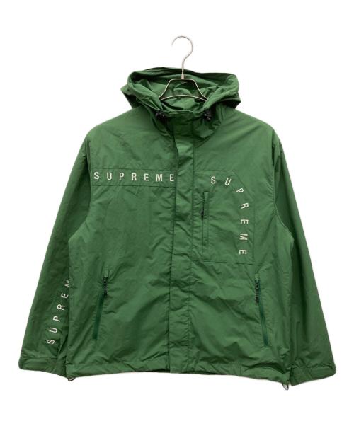 SUPREME（シュプリーム）Supreme (シュプリーム) CURVE LOGOS RIPSTOP JAKET グリーン サイズ:Sの古着・服飾アイテム