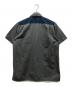stussy (ステューシー) ワッペン半袖ワークシャツ グレー サイズ:MEDIUM：7000円