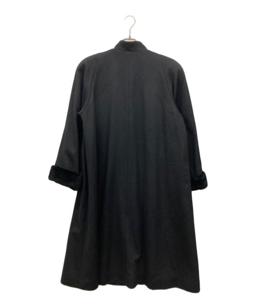 USED（ユーズド）USED (ユーズド) カシミア比翼コート ブラック サイズ:11の古着・服飾アイテム