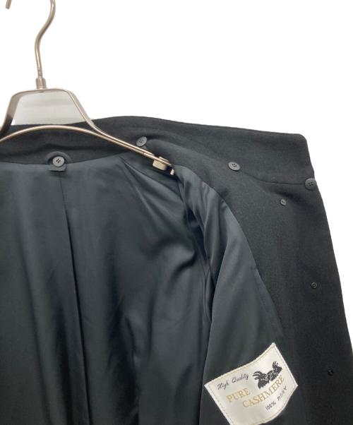 USED（ユーズド）USED (ユーズド) カシミア比翼コート ブラック サイズ:11の古着・服飾アイテム