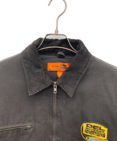 corner stone（コーナー ストーン）Corner stone (コーナー ストーン) ワッペンダックジャケット ブラウン サイズ:Mの古着・服飾アイテム
