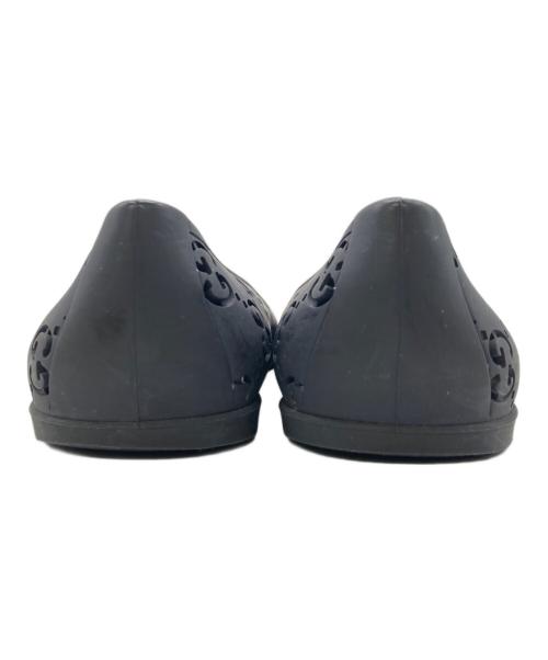 GUCCI（グッチ）GUCCI (グッチ) GGラバーフラットパンプス ネイビー サイズ:36の古着・服飾アイテム