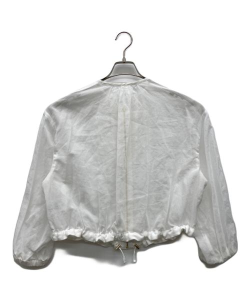 ANAYI（アナイ）ANAYI (アナイ) コットンボイルシアーブルゾン ホワイト サイズ:38の古着・服飾アイテム