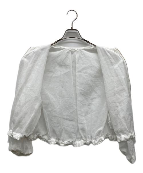 ANAYI（アナイ）ANAYI (アナイ) コットンボイルシアーブルゾン ホワイト サイズ:38の古着・服飾アイテム