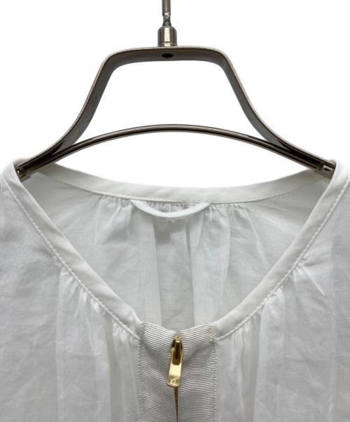 ANAYI（アナイ）ANAYI (アナイ) コットンボイルシアーブルゾン ホワイト サイズ:38の古着・服飾アイテム