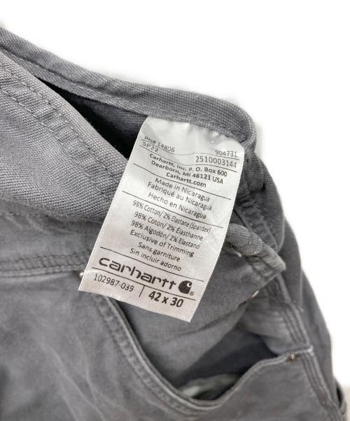 CarHartt（カーハート）CarHartt (カーハート) ダブルニーオーバーオール グレー サイズ:42×30の古着・服飾アイテム