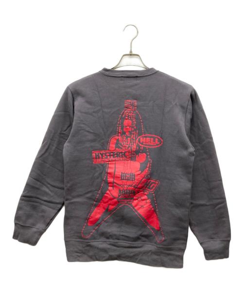 Hysteric Glamour（ヒステリックグラマー）Hysteric Glamour (ヒステリックグラマー) FLYING V スウェット グレー サイズ:Sの古着・服飾アイテム