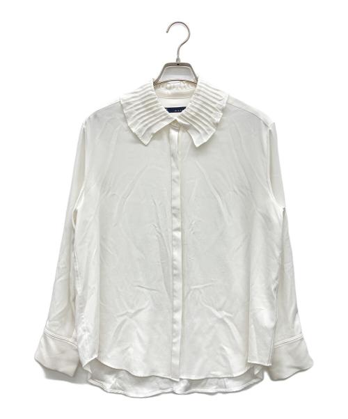 martinique（マルティニーク）martinique (マルティニーク) ジョーゼットピンタックブラウス ホワイト サイズ:なしの古着・服飾アイテム