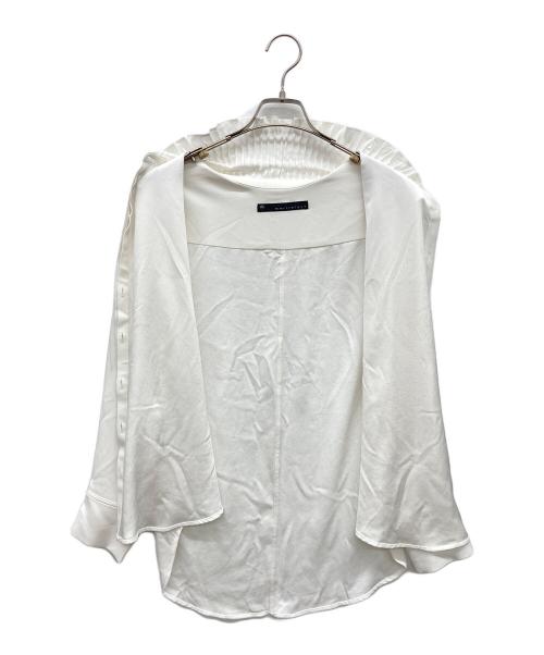 martinique（マルティニーク）martinique (マルティニーク) ジョーゼットピンタックブラウス ホワイト サイズ:なしの古着・服飾アイテム