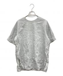 theory luxe（セオリーリュクス）の古着「半袖ブラウス」｜グレー