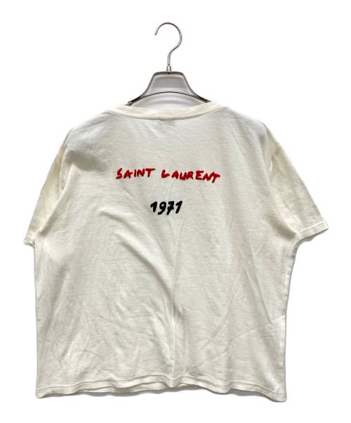 Saint Laurent Paris（サンローランパリ）Saint Laurent Paris (サンローランパリ) Tシャツ アイボリー サイズ:M 165/88Yの古着・服飾アイテム