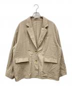 JOURNAL STANDARDジャーナルスタンダード）の古着「リネン混テーラードジャケット」｜ベージュ