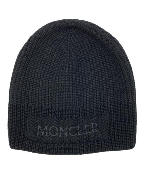 MONCLER（モンクレール）MONCLER (モンクレール) Embroidered Logo Beanie Hat Black ブラック サイズ:UNIの古着・服飾アイテム