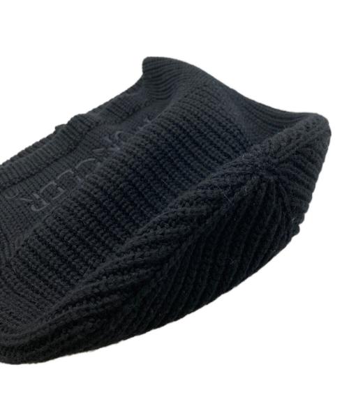 MONCLER（モンクレール）MONCLER (モンクレール) Embroidered Logo Beanie Hat Black ブラック サイズ:UNIの古着・服飾アイテム