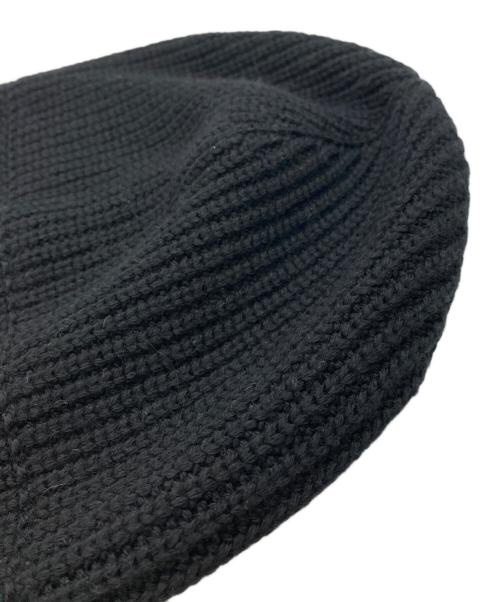 MONCLER（モンクレール）MONCLER (モンクレール) Embroidered Logo Beanie Hat Black ブラック サイズ:UNIの古着・服飾アイテム