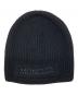 MONCLER（モンクレール）の古着「Embroidered Logo Beanie Hat Black」｜ブラック