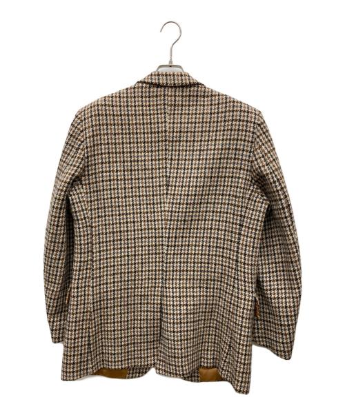 Harris Tweed（ハリスツイード）Harris Tweed (ハリスツイード) 千鳥格子テーラードジャケット ベージュ サイズ:不明の古着・服飾アイテム