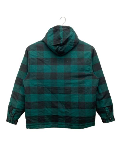 Carhartt WIP（カーハート ワークインプログレス）CARHARTT WIP (カーハート ワークインプログレス) HOODED CHECK SHIRT JAC グリーン サイズ:Lの古着・服飾アイテム