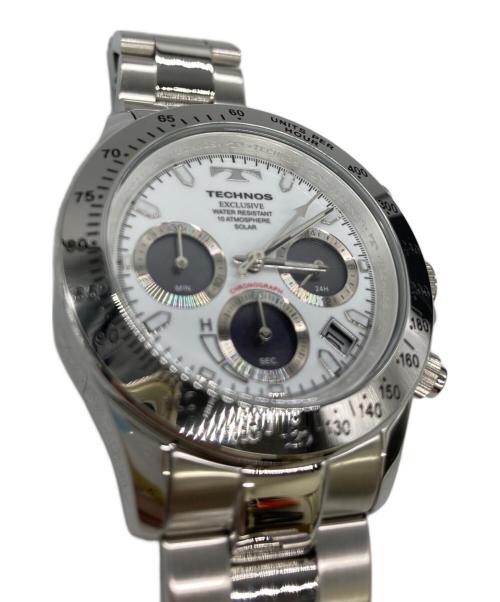 TECHNOS（テクノス）TECHNOS (テクノス) クロノグラフ ホワイト 未使用品の古着・服飾アイテム