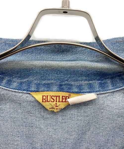 RUSTLER（ラスラー）RUSTLER (ラスラー) デニムジャケット インディゴ サイズ:Ｌの古着・服飾アイテム
