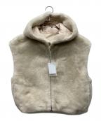 GALLARDA GALANTEガリャルダガランテ）の古着「ガリャルダガランテフーディーファーベスト」｜ベージュ