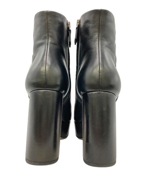 MIU MIU（ミュウミュウ）MIU MIU (ミュウミュウ) サイドジップブーツ ブラック サイズ:36 1/2の古着・服飾アイテム