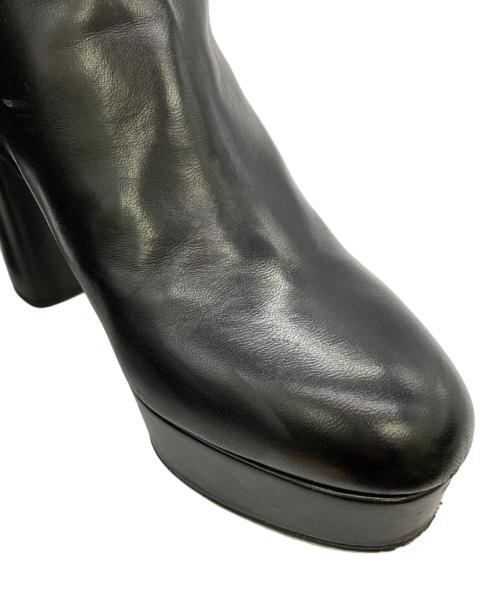 MIU MIU（ミュウミュウ）MIU MIU (ミュウミュウ) サイドジップブーツ ブラック サイズ:36 1/2の古着・服飾アイテム