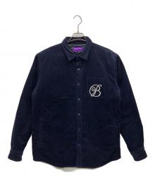 BlackEyePatch（ブラックアイパッチ）の古着「B EMBLEM CORDUROY SHIRT JACKET」｜ネイビー