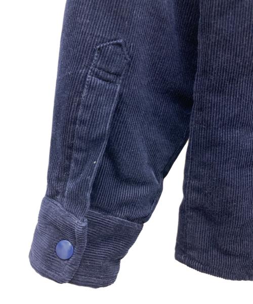 BlackEyePatch（ブラックアイパッチ）BlackEyePatch (ブラックアイパッチ) B EMBLEM CORDUROY SHIRT JACKET ネイビー サイズ:Lの古着・服飾アイテム