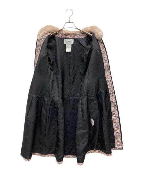 Rene（ルネ）Rene (ルネ) レッキスファーツイードコート ピンク サイズ:36の古着・服飾アイテム