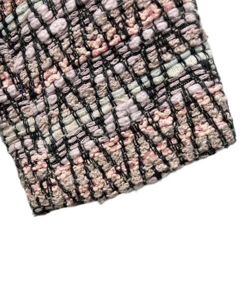 Rene（ルネ）Rene (ルネ) レッキスファーツイードコート ピンク サイズ:36の古着・服飾アイテム