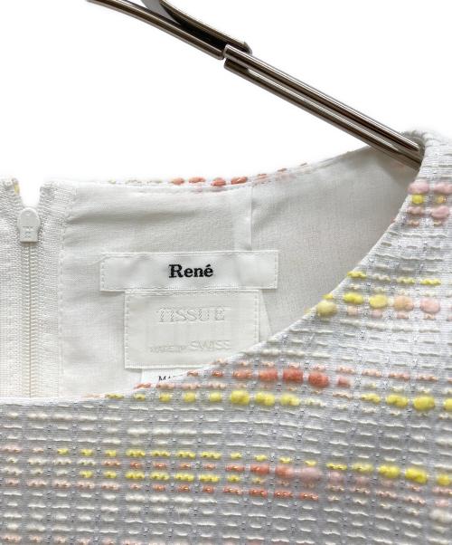 Rene（ルネ）Rene (ルネ) ノースリーブワンピース ホワイト サイズ:36の古着・服飾アイテム