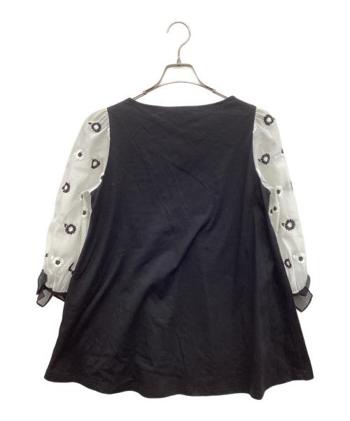 M'S GRACY（エムズグレイシー）M'S GRACY (エムズグレイシー) 切替ブラウス ブラック サイズ:40の古着・服飾アイテム