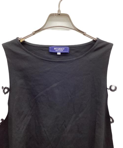 M'S GRACY（エムズグレイシー）M'S GRACY (エムズグレイシー) 切替ブラウス ブラック サイズ:40の古着・服飾アイテム