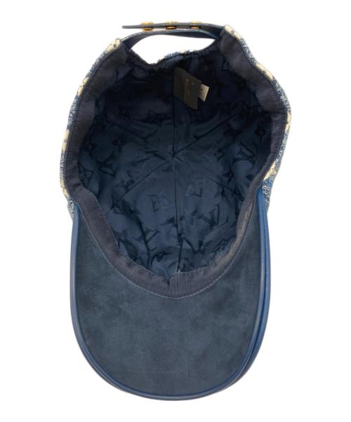 LOUIS VUITTON（ルイ ヴィトン）LOUIS VUITTON (ルイ ヴィトン) Monogram Jacquard Denim Cap ブルーの古着・服飾アイテム