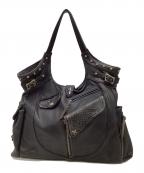 14th addictionフォーティーンスアディクション）の古着「レザートートバッグ」｜ブラック