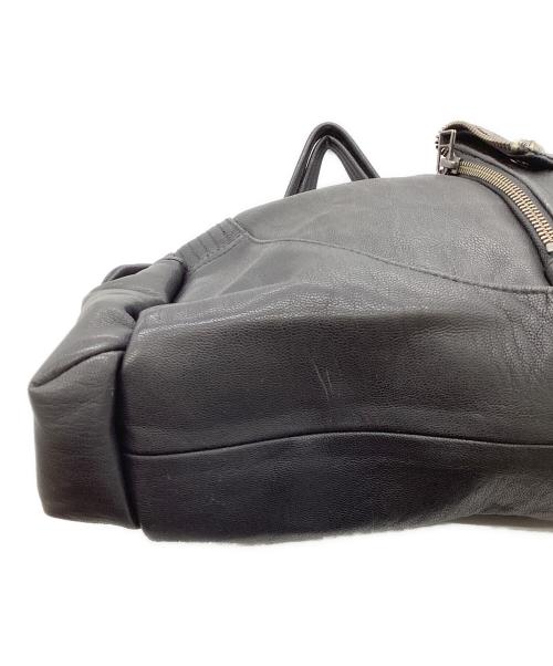 14th addiction（フォーティーンスアディクション）14th addiction (フォーティーンスアディクション) レザートートバッグ ブラックの古着・服飾アイテム