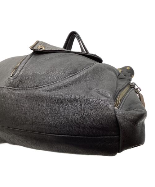 14th addiction（フォーティーンスアディクション）14th addiction (フォーティーンスアディクション) レザートートバッグ ブラックの古着・服飾アイテム