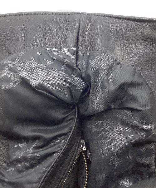 14th addiction（フォーティーンスアディクション）14th addiction (フォーティーンスアディクション) レザートートバッグ ブラックの古着・服飾アイテム