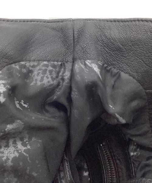 14th addiction（フォーティーンスアディクション）14th addiction (フォーティーンスアディクション) レザートートバッグ ブラックの古着・服飾アイテム