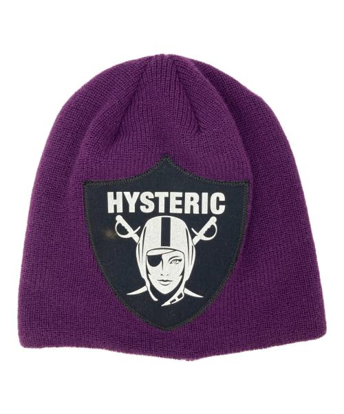 Hysteric Glamour（ヒステリックグラマー）Hysteric Glamour (ヒステリックグラマー) WOMAN PIRATE オーバーサイズワッチキャップ パープル サイズ:FREEの古着・服飾アイテム