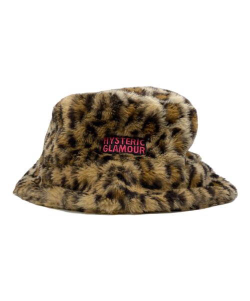 Hysteric Glamour（ヒステリックグラマー）Hysteric Glamour (ヒステリックグラマー) ロゴ刺繍 ファーハット ベージュ サイズ:FREEの古着・服飾アイテム