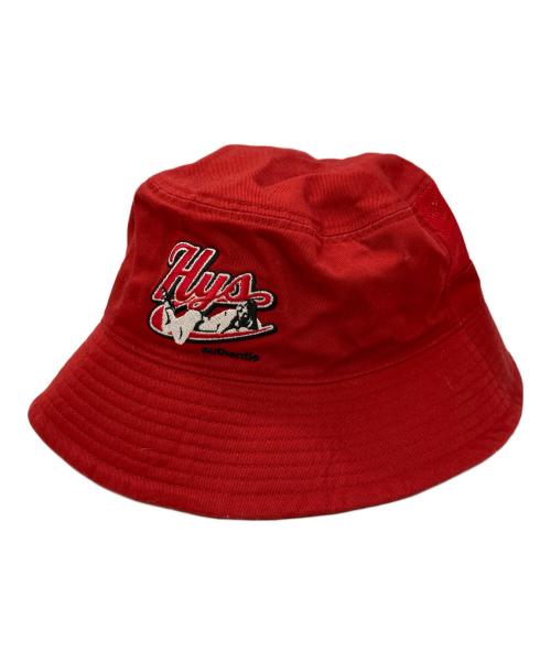 Hysteric Glamour（ヒステリックグラマー）Hysteric Glamour (ヒステリックグラマー) AUTHENTIC刺繍 バケットハット レッド サイズ:Lの古着・服飾アイテム