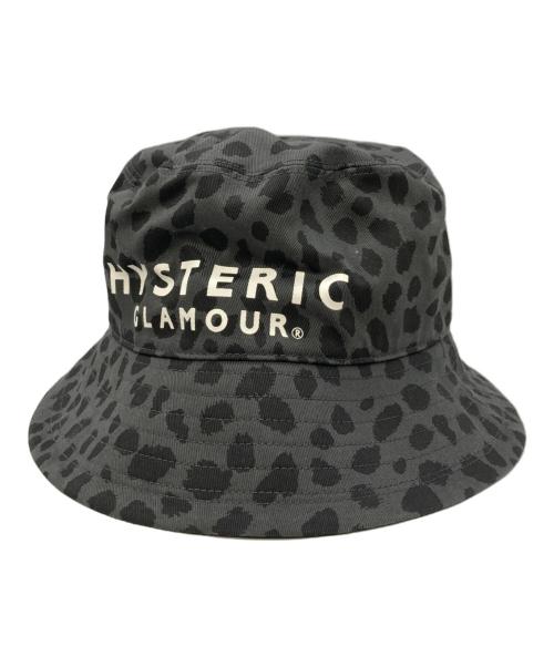 Hysteric Glamour（ヒステリックグラマー）Hysteric Glamour (ヒステリックグラマー) CHEETAH柄 バケットハット グレー サイズ:Mの古着・服飾アイテム