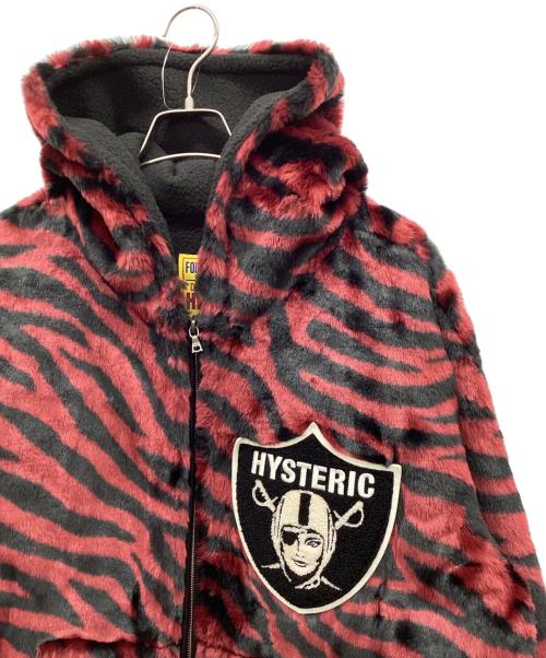 Hysteric Glamour（ヒステリックグラマー）Hysteric Glamour (ヒステリックグラマー) WOMAN PIRATEアップリケ フーデッドブルゾン ボルドー サイズ:FREEの古着・服飾アイテム