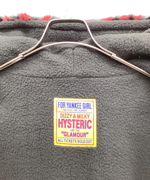 Hysteric Glamour（ヒステリックグラマー）Hysteric Glamour (ヒステリックグラマー) WOMAN PIRATEアップリケ フーデッドブルゾン ボルドー サイズ:FREEの古着・服飾アイテム