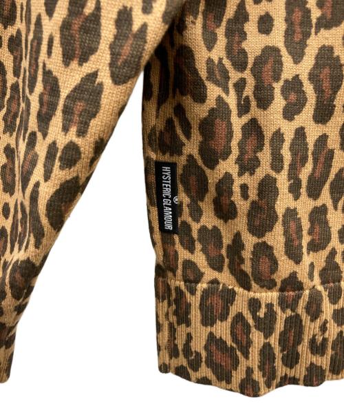 Hysteric Glamour（ヒステリックグラマー）Hysteric Glamour (ヒステリックグラマー) レオパード カーディガン ベージュ サイズ:Sの古着・服飾アイテム