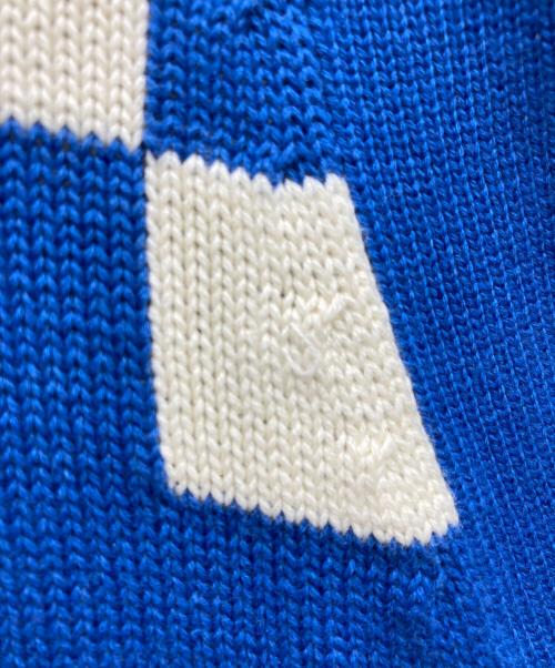 Hysteric Glamour（ヒステリックグラマー）Hysteric Glamour (ヒステリックグラマー) IN THE STUDIO編込 カーディガン ブルー サイズ:Mの古着・服飾アイテム