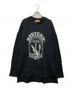 Hysteric Glamourヒステリックグラマー）の古着「HOLY LUCIFER スウェット」｜ブラック